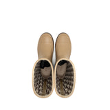 Dior Diorunion Rubber Rain Boots Beige/Brown 4