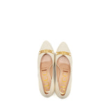 Gucci Interlocking G Horsebit Detailed Pumps Leather White GHW 4