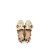 Gucci GG Marmont Mid Heel Pump Gold GHW 4