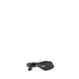 Gucci Crystal-Embellished Stain Sandals Black 7