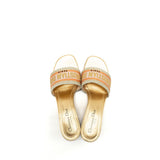 Dior Sandals Embroidered Canvas Multicolour 5