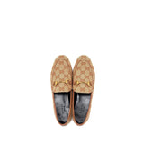 Gucci Jordan Loafers Canvas Dark Beige 4