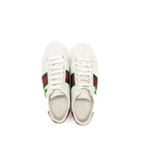Gucci Leather Sneakers With GG Cherry Print White Multicolour 4