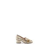 Gucci GG Marmont Mid Heel Pump Gold GHW 5