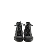 Dior Combat Mid Top Boots Dior Blue Oblique Black SHW 2