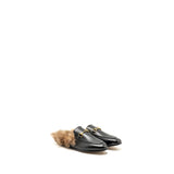 Gucci Horsebit Princetown Fur Slipper Leather Black GHW 1