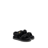 Dior DiorAct Sandal Shearling/Sheepskin Black GHW 1