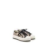 Dior Walk’N’Dior Platform Sneaker Tweed/Leather Beige/Black 1