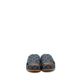 Gucci Platform Slide Sandals GG Supreme Blue Denim 2