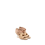 Dior Lace Up Etoile Sandals Beige 1