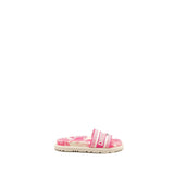 Dior Sandals Embroidered Cotton/ Rubber Pink 5