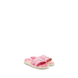 Dior Sandals Embroidered Cotton/ Rubber Pink 1