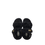 Dior DiorAct Sandal Shearling/Sheepskin Black GHW 4