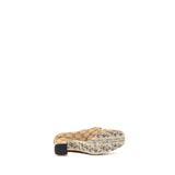 Gucci Victoire GG Marmont Block Heel Pumps Canvas Beige GHW 6