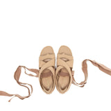Dior Lace Up Etoile Sandals Beige 4