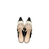Dior Spectatoe Mules Pumps Black/White 5