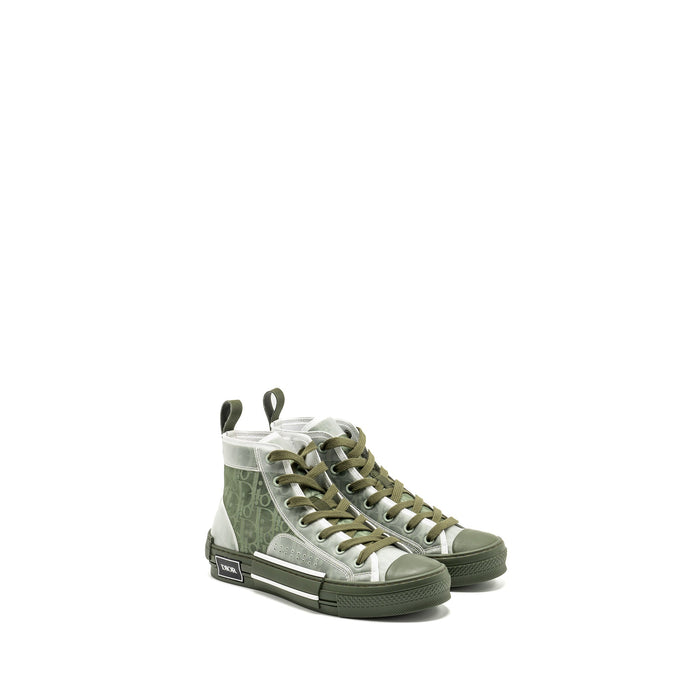 Dior B23 Oblique High-Top Sneaker Green/Oblique