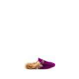 Gucci Horsebit Princetown Fur Slipper Velvet Purple GHW 5