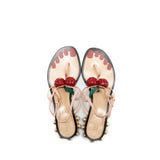 Gucci Hatsumomo Cherry-Embellished Sandal Multicolour 4