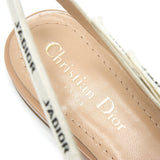 Christian Dior Slingback Ballet Flats Patent Leather Beige 6