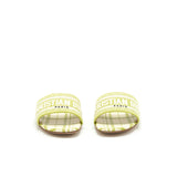 Dior DWay Slide Lime Embroidered Cotton 3