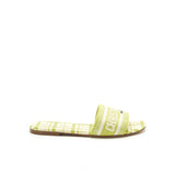 Dior DWay Slide Lime Embroidered Cotton 5