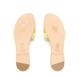 Dior DWay Slide Lime Embroidered Cotton 6