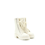 Dior D-Leader Ankle Boot Quilted Cannage Calfskin White SHW 1