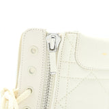Dior D-Leader Ankle Boot Quilted Cannage Calfskin White SHW 4