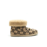 Gucci GG Wool Ankle Boots Beige 4