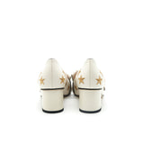 Gucci Embroidered Marmont Pumps in White 3