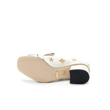 Gucci Embroidered Marmont Pumps in White 5
