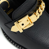 Gucci Sylvia Mid-Heel Pump Black GHW 6