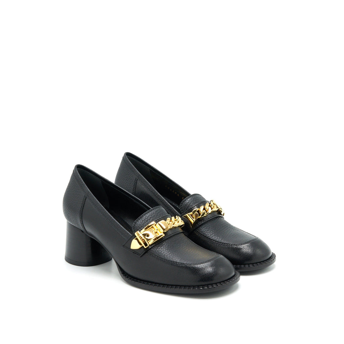 Gucci Sylvia Mid-Heel Pump Black GHW