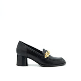 Gucci Sylvia Mid-Heel Pump Black GHW 5