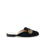 Gucci GG Suede Leather Mules Black 5