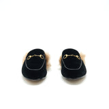Gucci Velvet Mules Fur Black 3