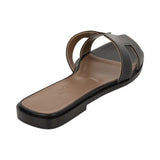 Hermès Oran Sandal in Black Calfskin 3