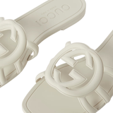 Gucci Rubber Slides Cream 2