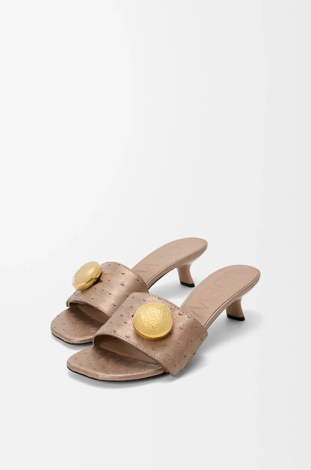 Loewe Pebble Slide In Ostrich
