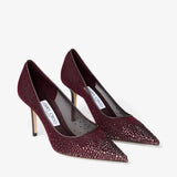 Jimmy Choo Love 85 Crystal-Embellished Leather-Trimmed Mesh Pumps 1