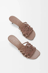 Loewe Petal Anagram Slide In Rhinestone-embellished Suede 3
