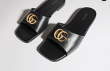 Gucci Slide Sandal With Double G Black 3