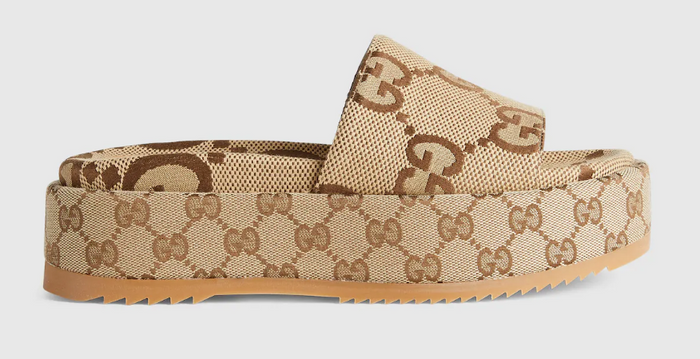 Gucci Platform Slide Sandal Brown