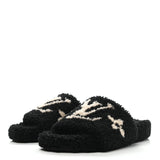 Louis Vuitton Shearling Bom Dia Flat Mule in Black 3