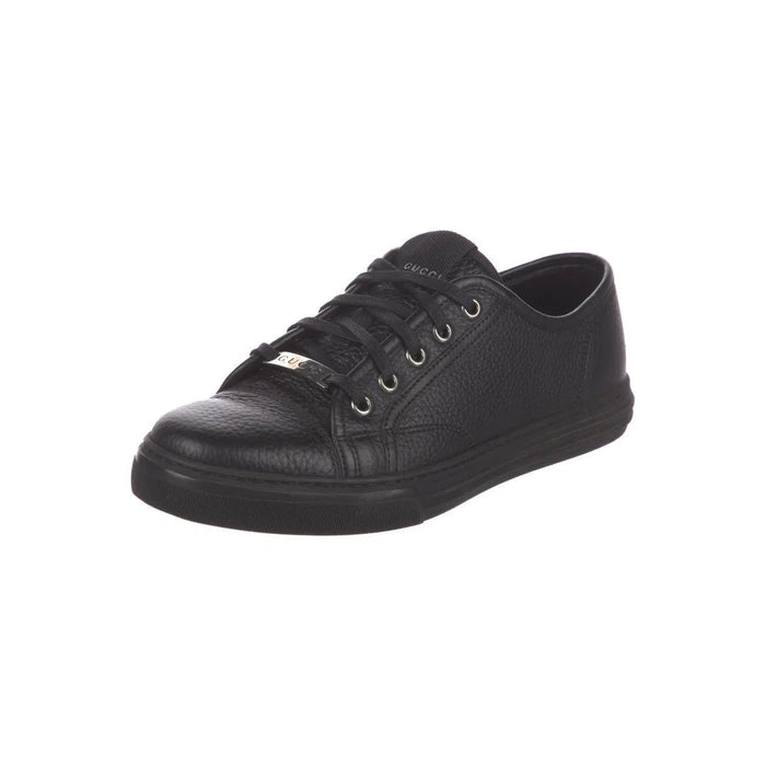 Gucci Rochelle Leather Sneakers Black