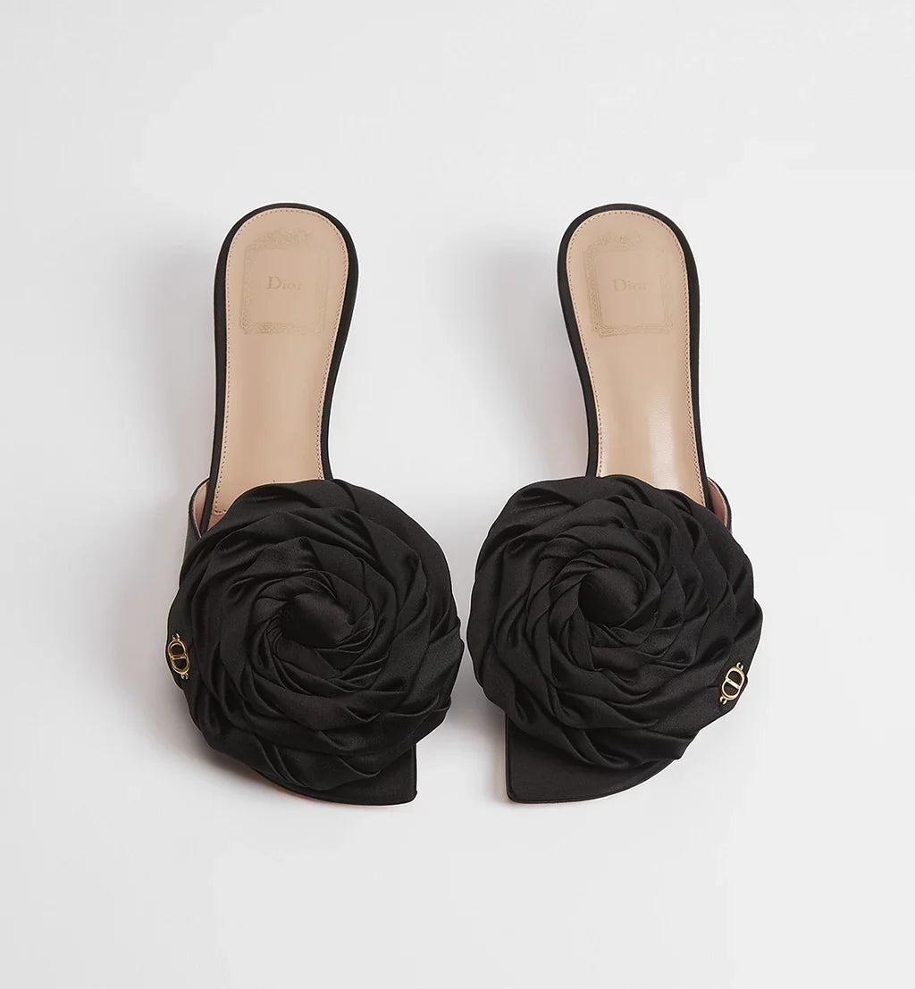 Dior Aurore Heeled Sandal Black