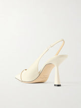 Jimmy Choo Amita 85 Embellished Patent-Leather Slingback Pumps 3