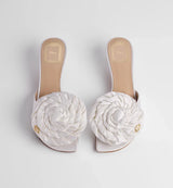 Dior Aurore Heeled Sandal White 1