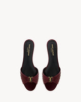 YSL Babylone Slides in Smooth Leather Vintage Bordeaux 2
